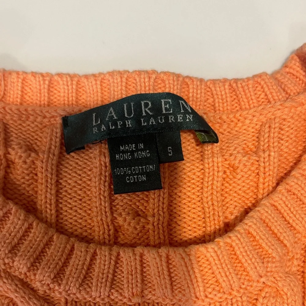 Orange Cable Knit Sweater - Picture 2 of 3